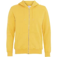Sweatshirt à capuche zippé Colorful Standard Classic Organic lemon yellow