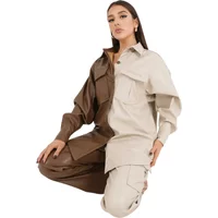 Chemise simili cuir femme Sixth June