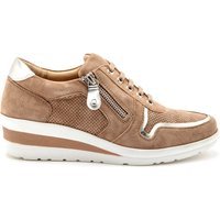 Baskets aérosemelle cuir femme Pédiconfort