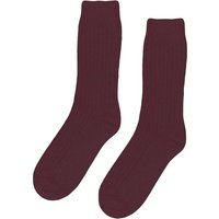 Chaussettes en laine Colorful Standard Merino Blend oxblood red