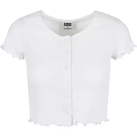 T-shirt femme Urban Classics cropped button up rib