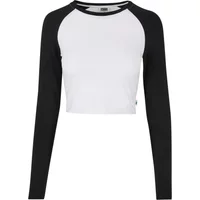 T-shirt crop manches longues biologique femme Urban Classics Retro Baseball GT