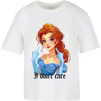 T-shirt femme Miss Tee Don't Care Handsign