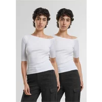 T-shirt femme Urban Classics Organic Asymmetric (x2)