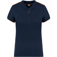 Polo contrasté femme WK. Designed To Work Day To Day