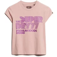 T-shirt à logo scintillant femme Superdry Retro