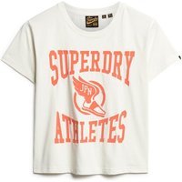T-shirt ajusté floqué femme Superdry Varsity