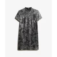 Robe t-shirt courte à sequins femme Superdry