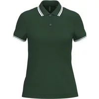 Polo à liserés contrastés femme Kariban
