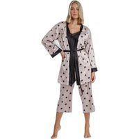 Peignoir manches longues femme Admas Classic Elegant Dots