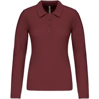 Polo piqué manches longues femme Kariban