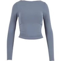 T-shirt manches longues femme Urban Classics Ruffled Super Slim