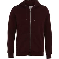 Sweatshirt à capuche zippé Colorful Standard Classic Organic oxblood red