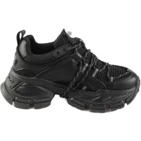 Baskets en vegan nappa et mesh femme Buffalo Saturn Lace