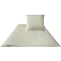 JOOP Satin Bettwäsche Cornflower 70x90cm / 140x200cm Natur crème