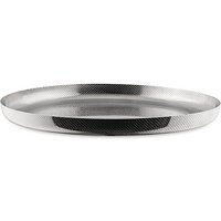 ALESSI Plateau à structure en relief 35cm acier inoxydable argent