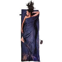 COCOON Reiseschlafsack Travelsheet Seide/Baumwolle 14,5x7,5cm 220g bleu