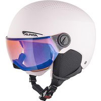 ALPINA Casque de ski enfant Zupo Visor Q-Lite JR rose | 48-52CM