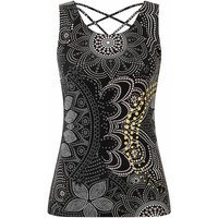 SPIRIT OF OM Débardeur de yoga Maui pour femmes noir | XS