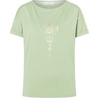 SPIRIT OF OM T-shirt de yoga Eka Padma pour femme vert clair | XS