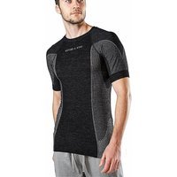 MERINO & MORE T-shirt de sport à manches courtes pour homme noir | S