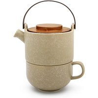 BREDEMEIJER Théière TEA FOR ONE UMEA 0,5l Gris argile / Bambou camel