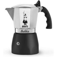 BIALETTI Espresso BRIKKA 2 tasses Alu / Noir argent
