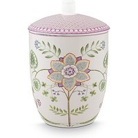 PIP STUDIO Boîte avec couvercle LILY & LOTUS 1,5l Blanc cassé violet