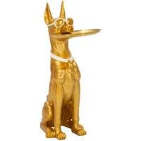 Statuette en forme de chien avec un plateau Mauro Ferretti