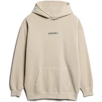 Sweatshirt à capuche ample à motif et micro logo Superdry