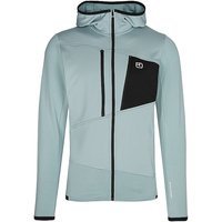 ORTOVOX Veste polaire à capuche Grid pour homme bleu clair | L