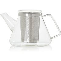 ADHOC Théière Fusion 1L Verre/Acier inoxydable