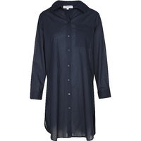 DARLING HARBOUR Chemise longue femme Marseille bleu marine | XL