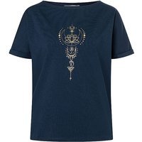 SPIRIT OF OM T-shirt de yoga pour femmes Eka Padma bleu marine | XS