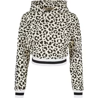 Sweat à capuche court femme Urban Classics AOP College