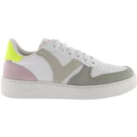 Baskets cuir fendu  femme Victoria