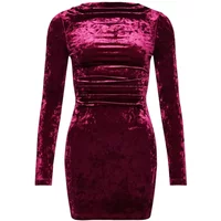 Robe courte manches longues velours femme Superdry