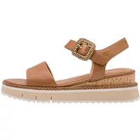 Sandales compensées en cuir femme Tamaris