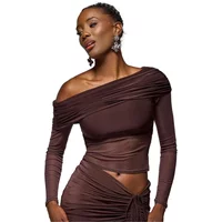 Top asymétrique femme Goddiva Bardot