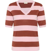 Pull rayé col en V femme KAFFE Regina