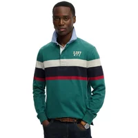 Polo de rugby à bande poitrine Superdry Vintage