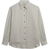 Chemise manches longues en lin femme Superdry Boyfriend