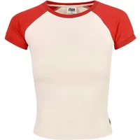 T-shirt baseball retro femme Urban Classics Organic Stretch