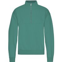 Sweatshirt 1/4 zip Colorful Standard Organic Pine Green