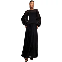 Robe à manches bouffantes femme Goddiva Maxi