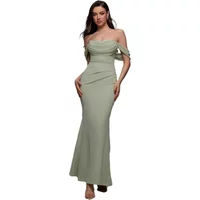 Robe col benitier femme Goddiva Maxi