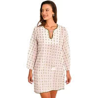 Robe estivale brodé manches longues femme Selmark Complementos