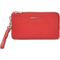 Porte-monnaie double compartiment en cuir femme Mandarina Duck