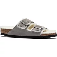 Sandales Birkenstock Arizona Vl Stone Coin Lammfell