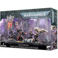 Figurine Games Workshop Warhammer 40k - Black Templars Chapelain Grimaldus et sa Suite